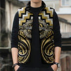 Aotearoa Ngati Tama Personalised Sleeveless Puffer Jacket Maori Iwi Poutama Puhoro Tattoo