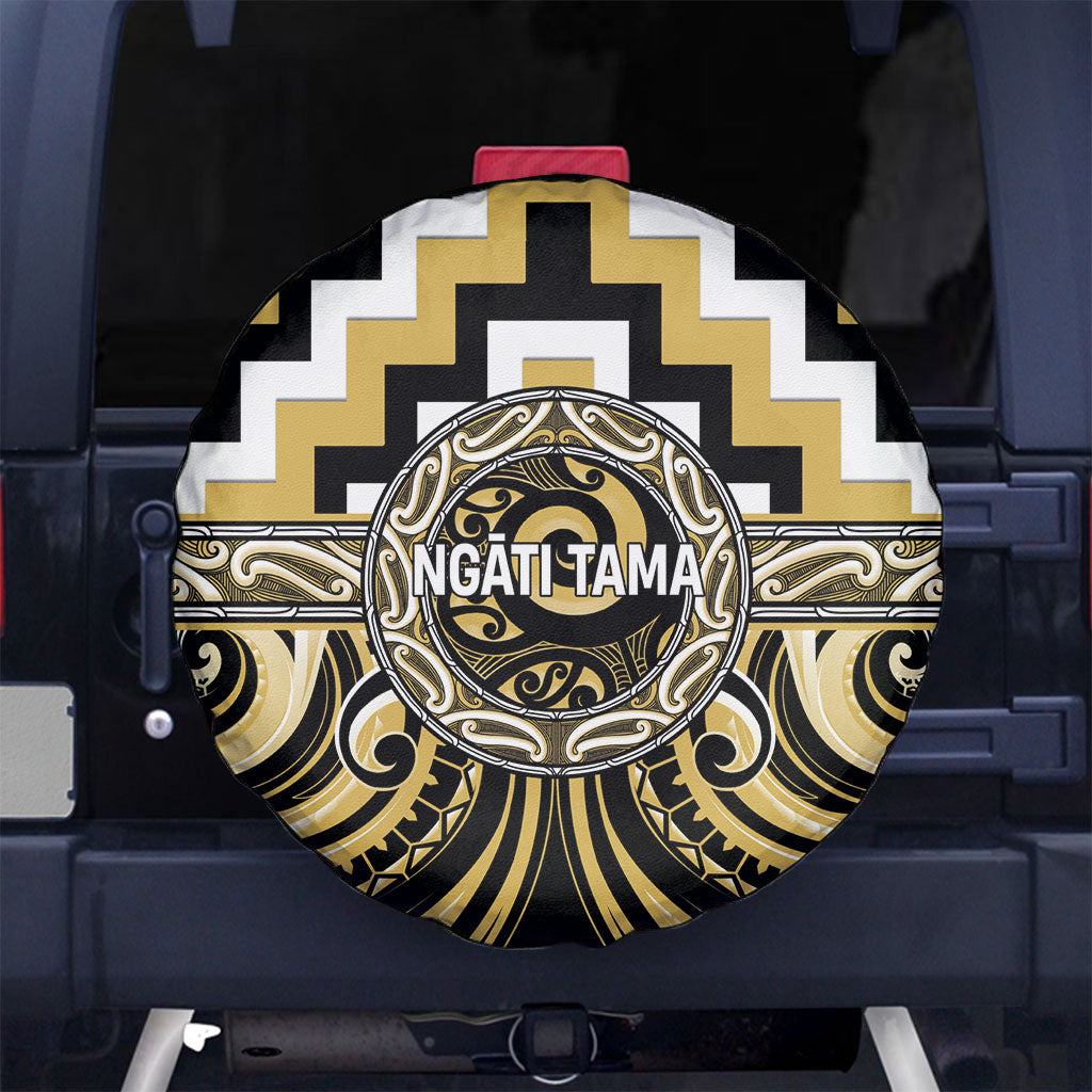Aotearoa Ngati Tama Spare Tire Cover Maori Iwi Poutama Puhoro Tattoo