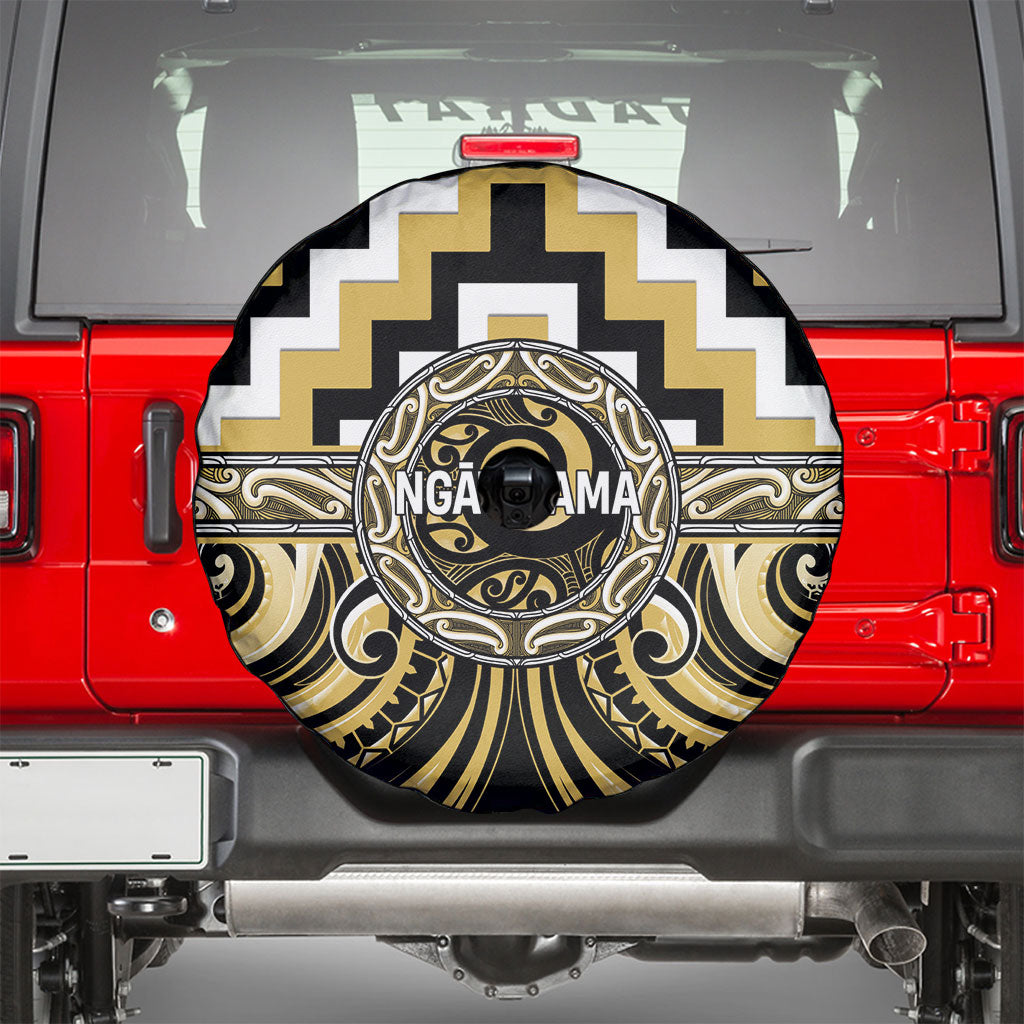 Aotearoa Ngati Tama Spare Tire Cover Maori Iwi Poutama Puhoro Tattoo