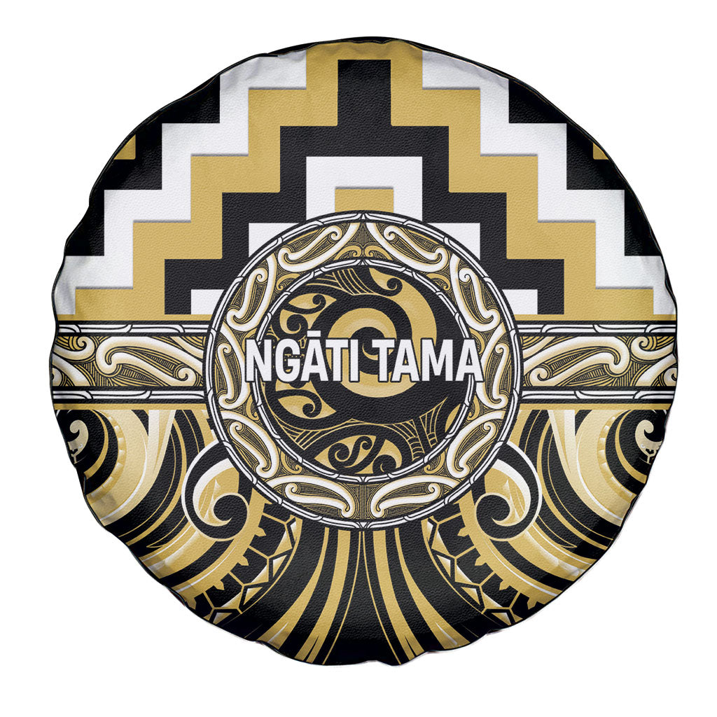 Aotearoa Ngati Tama Spare Tire Cover Maori Iwi Poutama Puhoro Tattoo