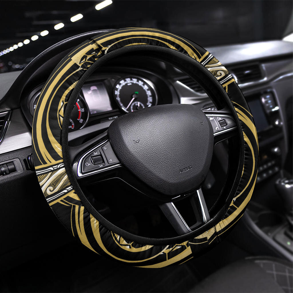 Aotearoa Ngati Tama Steering Wheel Cover Maori Iwi Poutama Puhoro Tattoo