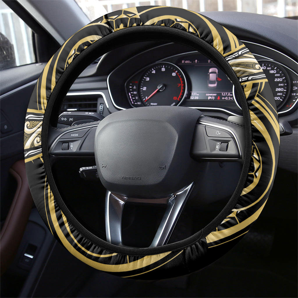 Aotearoa Ngati Tama Steering Wheel Cover Maori Iwi Poutama Puhoro Tattoo