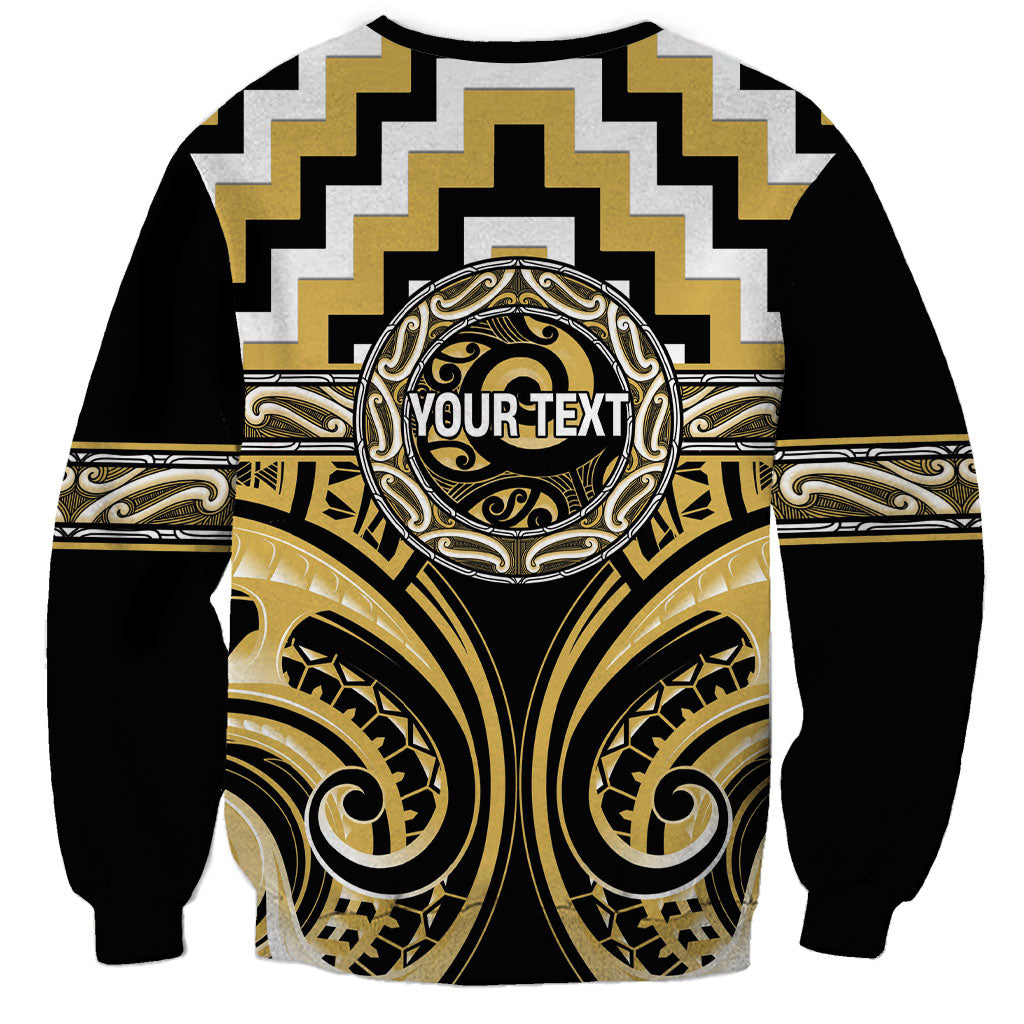 Aotearoa Ngati Tama Personalised Sweatshirt Maori Iwi Poutama Puhoro Tattoo