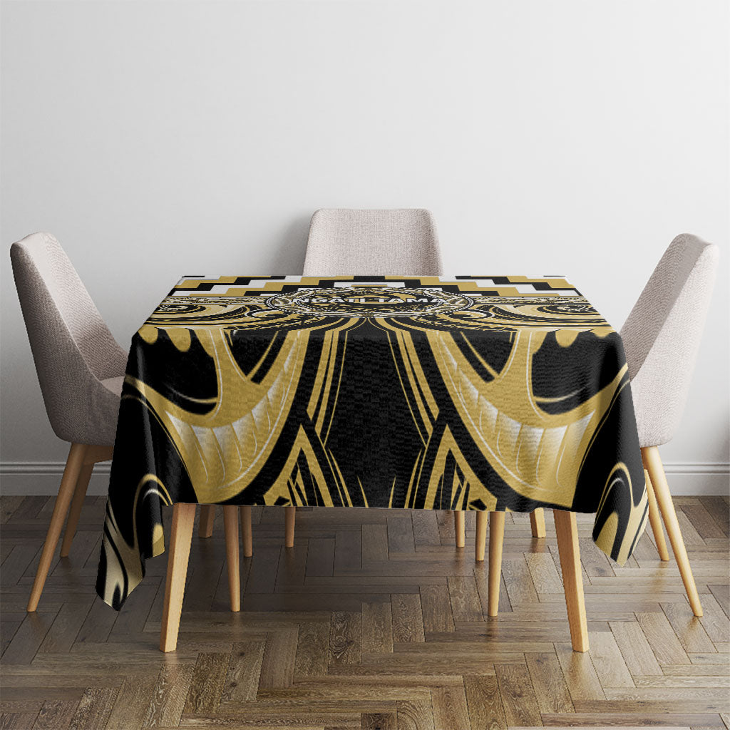 Aotearoa Ngati Tama Tablecloth Maori Iwi Poutama Puhoro Tattoo