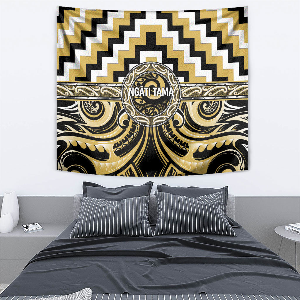 Aotearoa Ngati Tama Tapestry Maori Iwi Poutama Puhoro Tattoo
