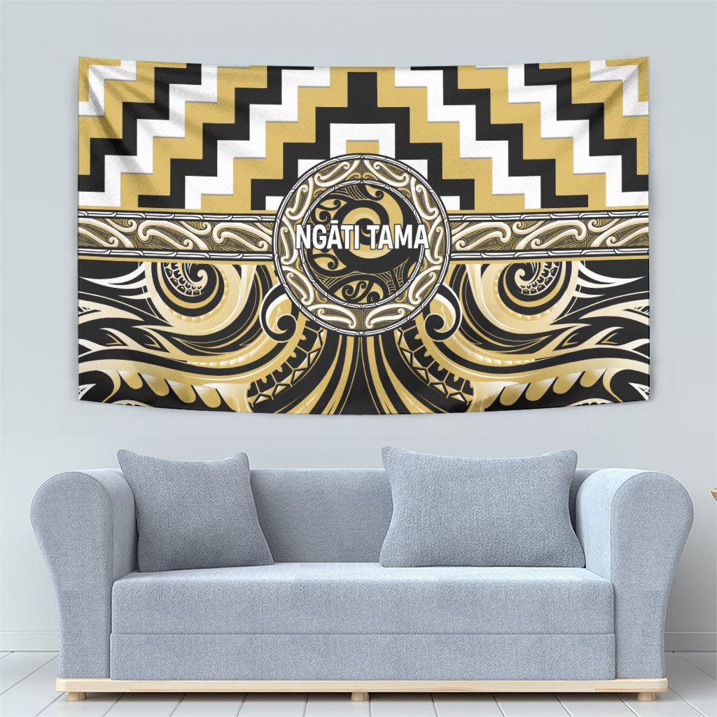 Aotearoa Ngati Tama Tapestry Maori Iwi Poutama Puhoro Tattoo