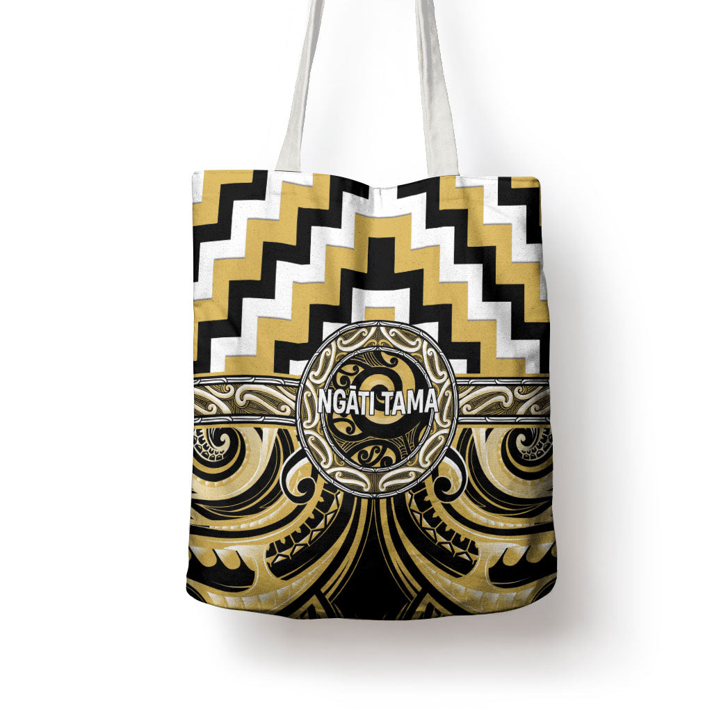 Aotearoa Ngati Tama Tote Bag Maori Iwi Poutama Puhoro Tattoo