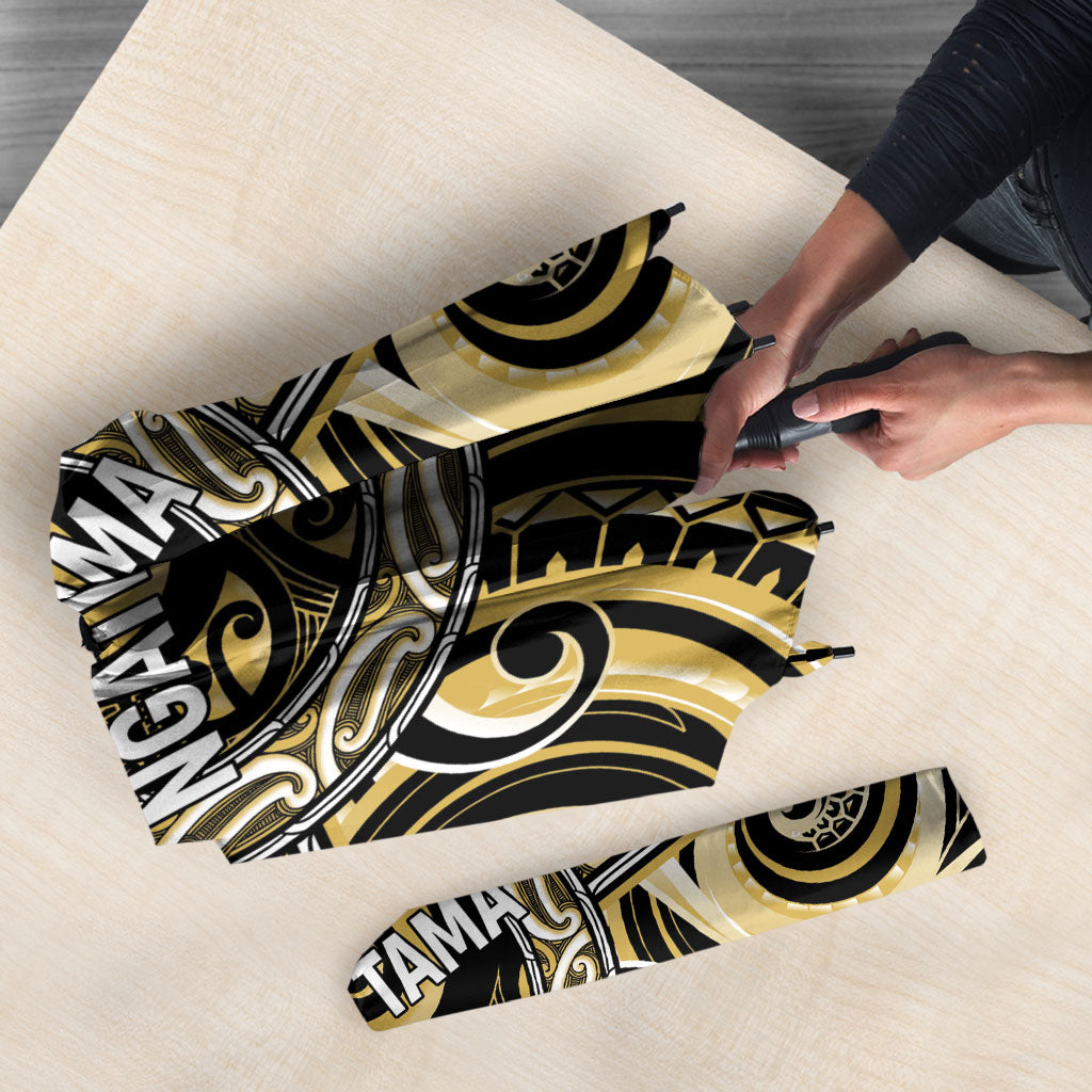 Aotearoa Ngati Tama Umbrella Maori Iwi Poutama Puhoro Tattoo