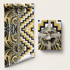Aotearoa Ngati Tama Wrapping Paper Maori Iwi Poutama Puhoro Tattoo