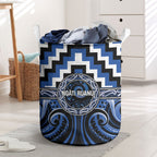 Aotearoa Ngati Ruanui Laundry Basket Maori Iwi Poutama Puhoro Tattoo