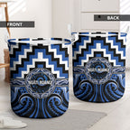 Aotearoa Ngati Ruanui Laundry Basket Maori Iwi Poutama Puhoro Tattoo