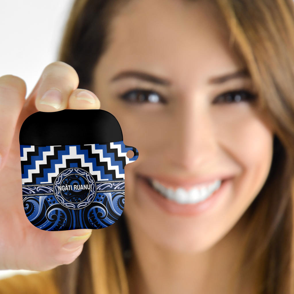 Aotearoa Ngati Ruanui AirPods Case Maori Iwi Poutama Puhoro Tattoo