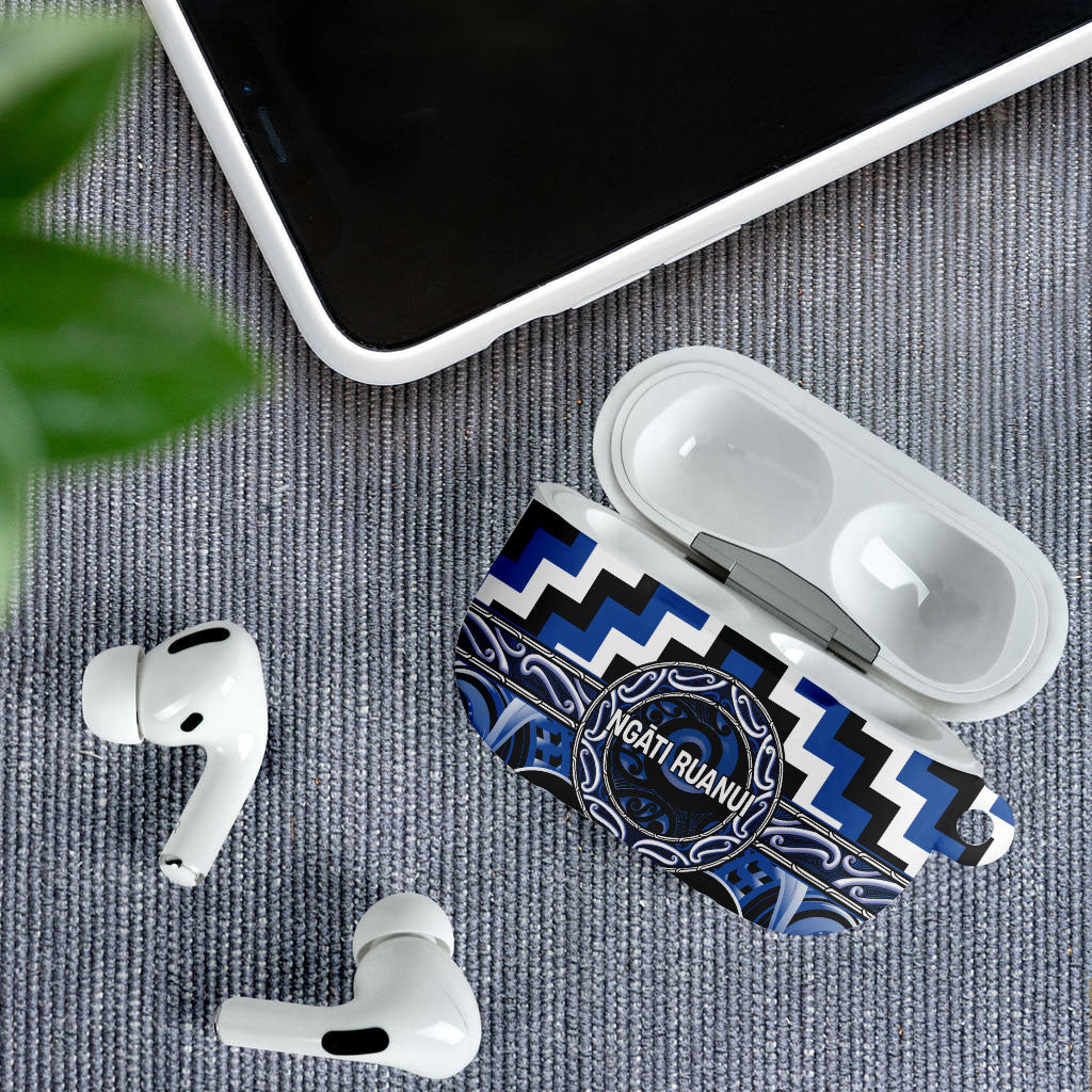 Aotearoa Ngati Ruanui AirPods Case Maori Iwi Poutama Puhoro Tattoo