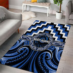 Aotearoa Ngati Ruanui Area Rug Maori Iwi Poutama Puhoro Tattoo