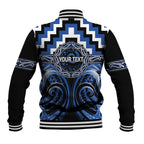 Aotearoa Ngati Ruanui Personalised Baseball Jacket Maori Iwi Poutama Puhoro Tattoo