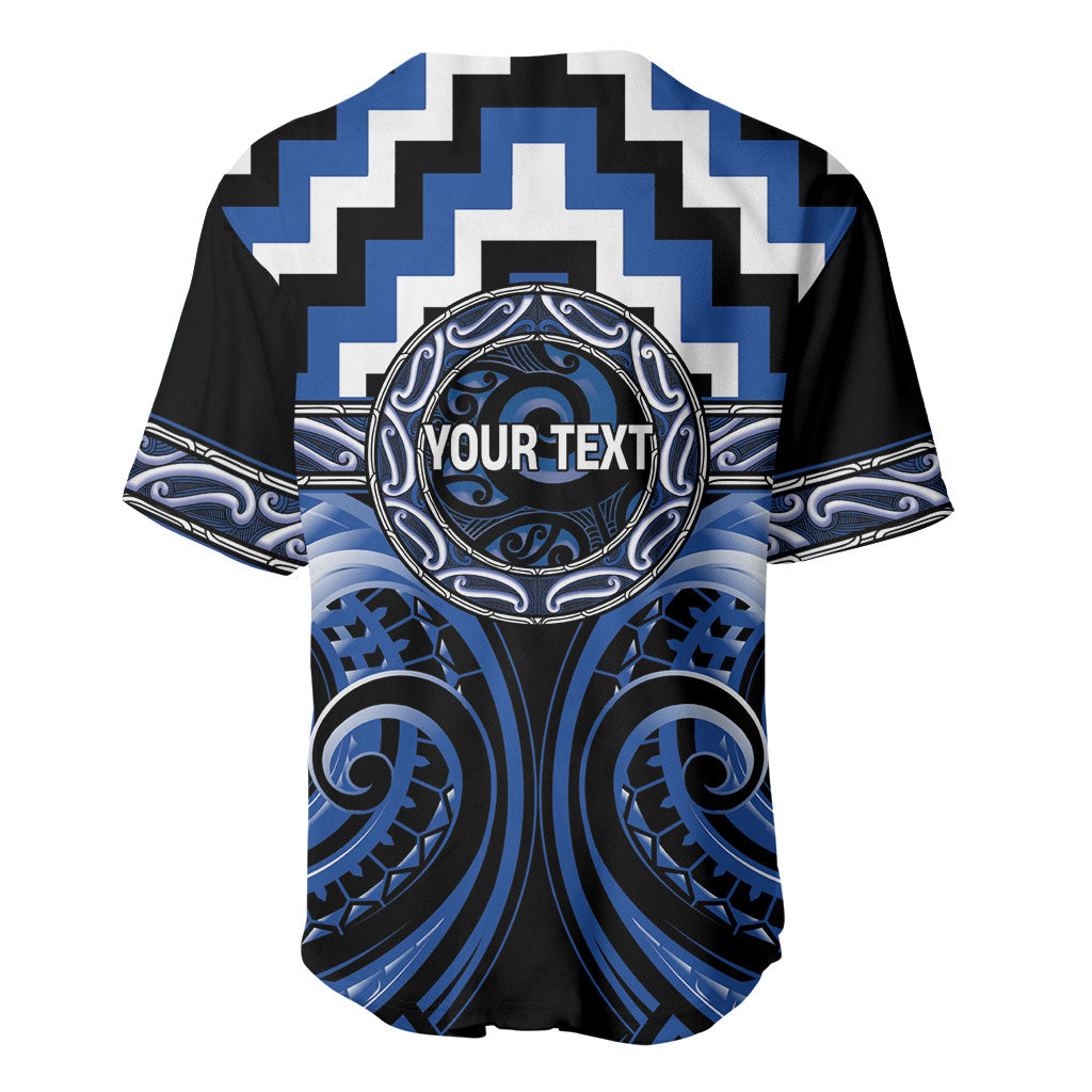 Aotearoa Ngati Ruanui Personalised Baseball Jersey Maori Iwi Poutama Puhoro Tattoo