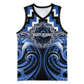 Aotearoa Ngati Ruanui Personalised Basketball Jersey Maori Iwi Poutama Puhoro Tattoo