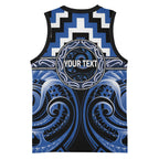 Aotearoa Ngati Ruanui Personalised Basketball Jersey Maori Iwi Poutama Puhoro Tattoo