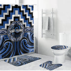 Aotearoa Ngati Ruanui Bathroom Set Maori Iwi Poutama Puhoro Tattoo