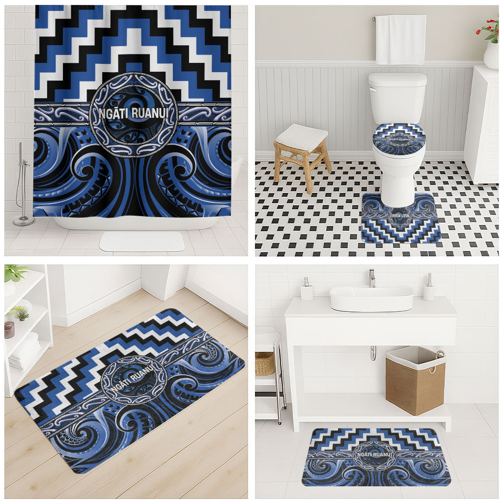Aotearoa Ngati Ruanui Bathroom Set Maori Iwi Poutama Puhoro Tattoo