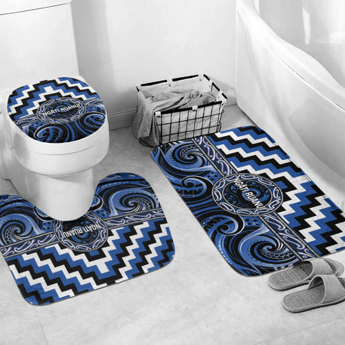 Aotearoa Ngati Ruanui Bathroom Set Maori Iwi Poutama Puhoro Tattoo