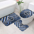 Aotearoa Ngati Ruanui Bathroom Set Maori Iwi Poutama Puhoro Tattoo