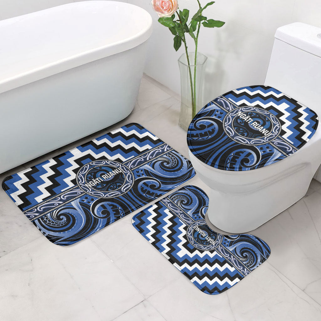 Aotearoa Ngati Ruanui Bathroom Set Maori Iwi Poutama Puhoro Tattoo
