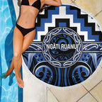 Aotearoa Ngati Ruanui Beach Blanket Maori Iwi Poutama Puhoro Tattoo