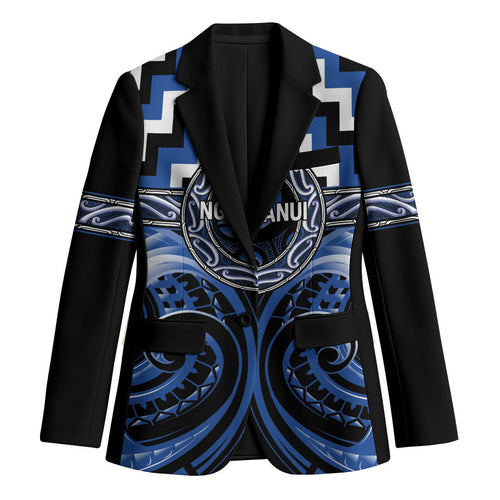 Aotearoa Ngati Ruanui Personalised Blazer Maori Iwi Poutama Puhoro Tattoo