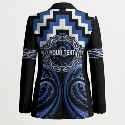 Aotearoa Ngati Ruanui Personalised Blazer Maori Iwi Poutama Puhoro Tattoo
