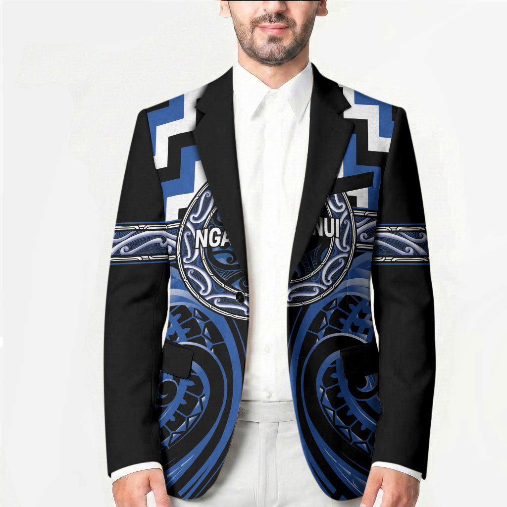 Aotearoa Ngati Ruanui Personalised Blazer Maori Iwi Poutama Puhoro Tattoo