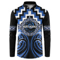 Aotearoa Ngati Ruanui Personalised Button Sweatshirt Maori Iwi Poutama Puhoro Tattoo