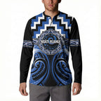 Aotearoa Ngati Ruanui Personalised Button Sweatshirt Maori Iwi Poutama Puhoro Tattoo