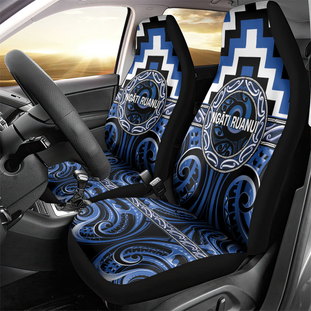 Aotearoa Ngati Ruanui Car Seat Cover Maori Iwi Poutama Puhoro Tattoo