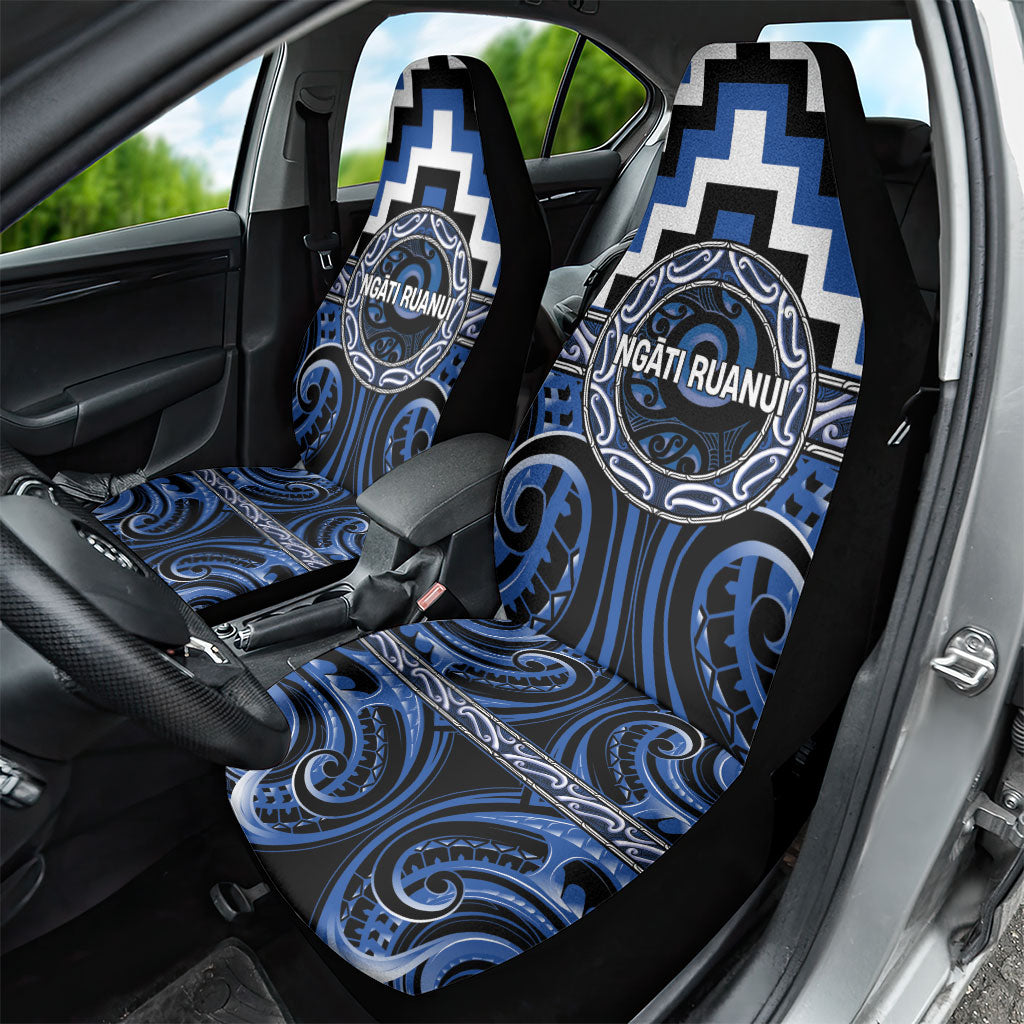 Aotearoa Ngati Ruanui Car Seat Cover Maori Iwi Poutama Puhoro Tattoo