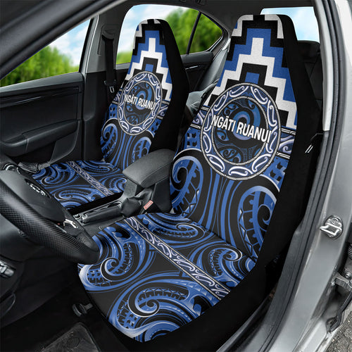 Aotearoa Ngati Ruanui Car Seat Cover Maori Iwi Poutama Puhoro Tattoo