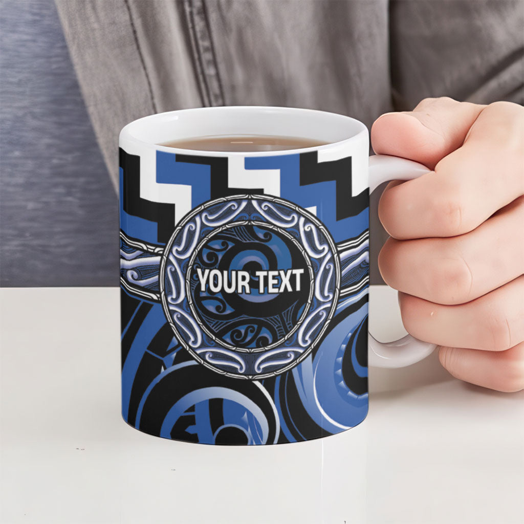 Aotearoa Ngati Ruanui Personalised Ceramic Mug Maori Iwi Poutama Puhoro Tattoo