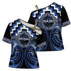 Aotearoa Ngati Ruanui Personalised Cross Shoulder Shirt Maori Iwi Poutama Puhoro Tattoo