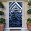 Aotearoa Ngati Ruanui Personalised Door Cover Maori Iwi Poutama Puhoro Tattoo
