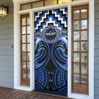 Aotearoa Ngati Ruanui Personalised Door Cover Maori Iwi Poutama Puhoro Tattoo