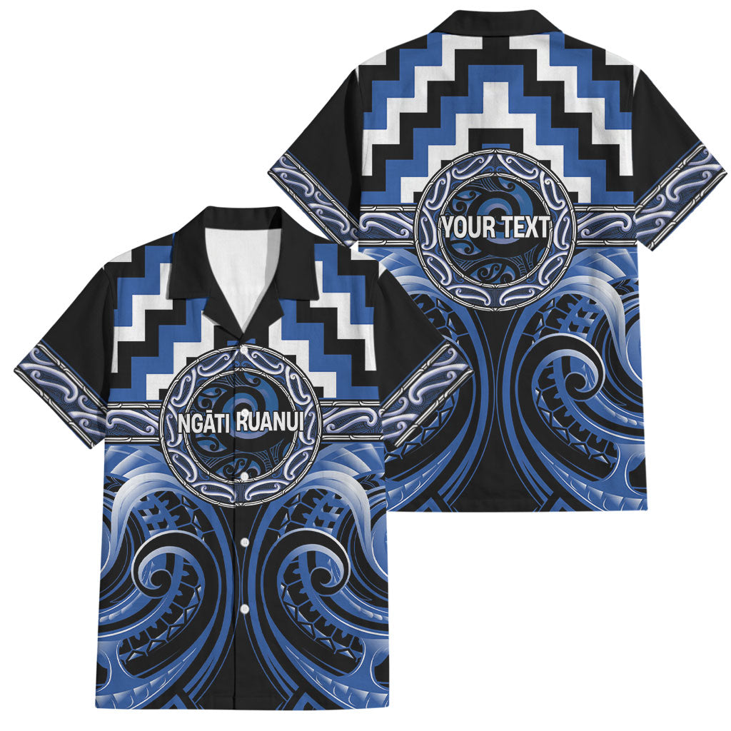 Aotearoa Ngati Ruanui Personalised Family Matching Off Shoulder Maxi Dress and Hawaiian Shirt Maori Iwi Poutama Puhoro Tattoo