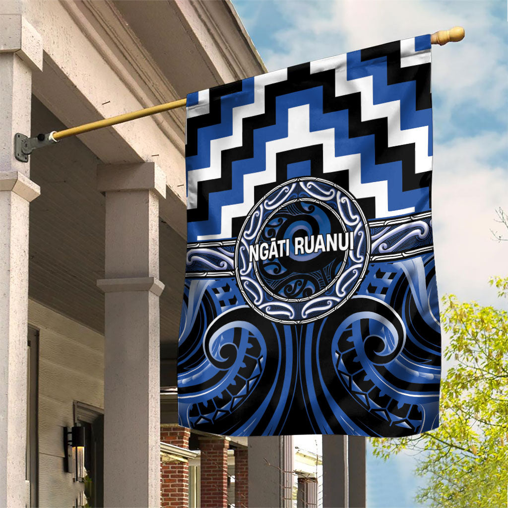 Aotearoa Ngati Ruanui Garden Flag Maori Iwi Poutama Puhoro Tattoo