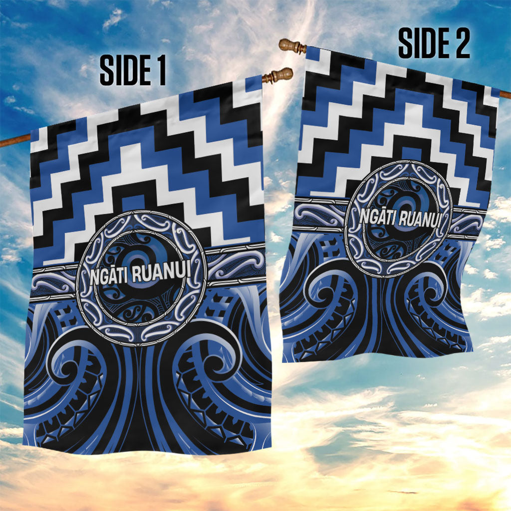 Aotearoa Ngati Ruanui Garden Flag Maori Iwi Poutama Puhoro Tattoo