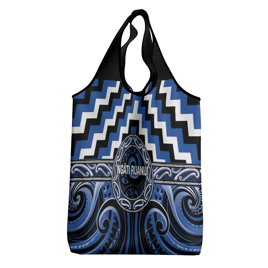 Aotearoa Ngati Ruanui Grocery Bag Maori Iwi Poutama Puhoro Tattoo