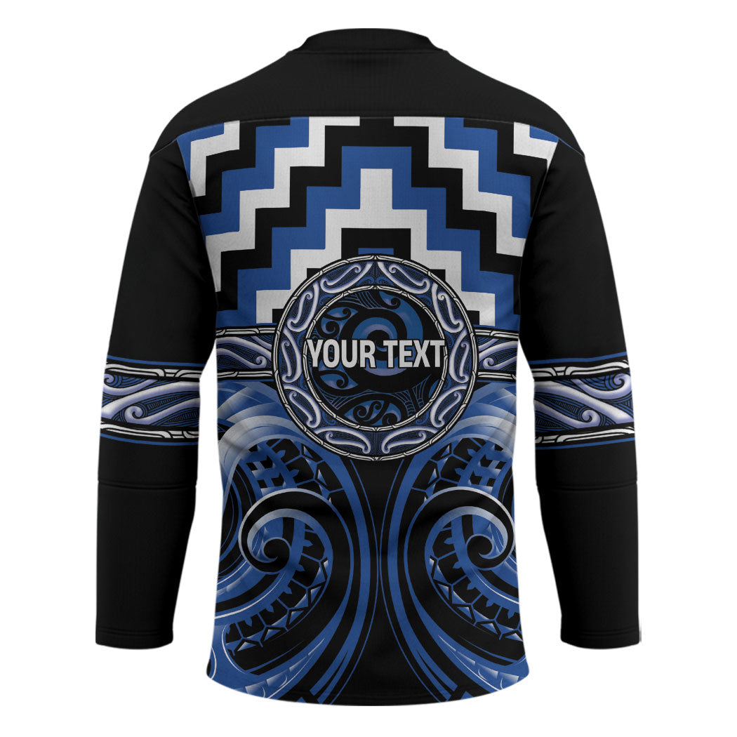 Aotearoa Ngati Ruanui Personalised Hockey Jersey Maori Iwi Poutama Puhoro Tattoo