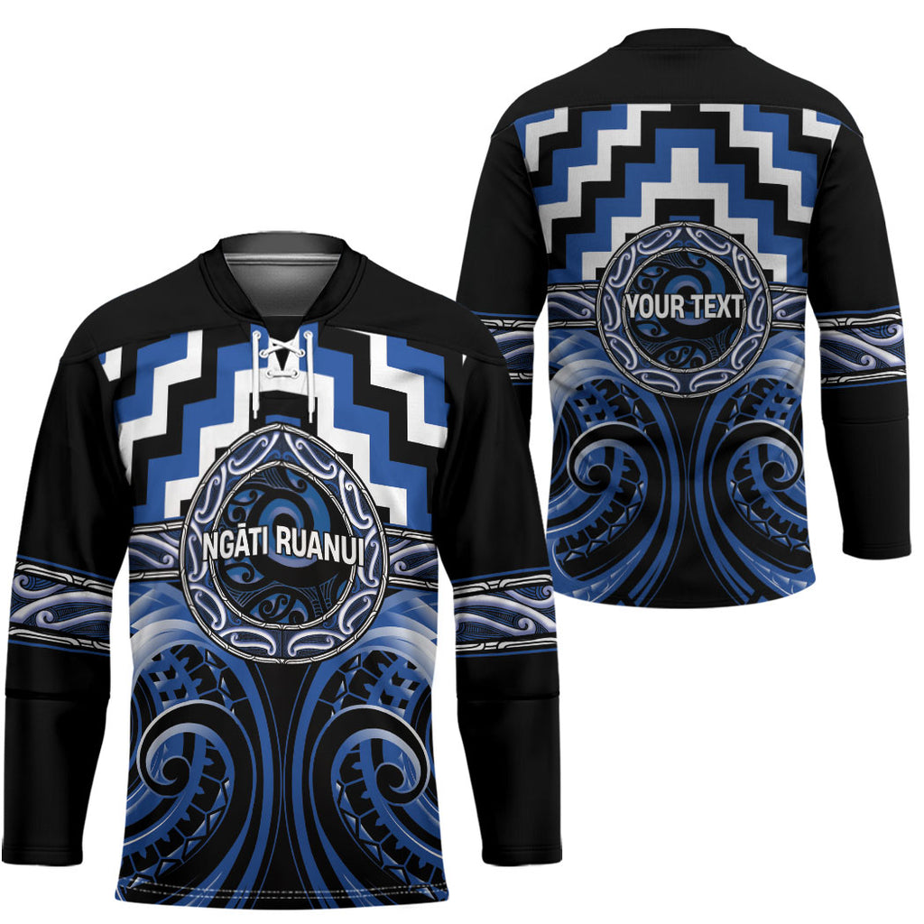Aotearoa Ngati Ruanui Personalised Hockey Jersey Maori Iwi Poutama Puhoro Tattoo
