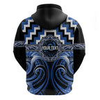 Aotearoa Ngati Ruanui Personalised Hoodie Maori Iwi Poutama Puhoro Tattoo