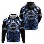 Aotearoa Ngati Ruanui Personalised Hoodie Maori Iwi Poutama Puhoro Tattoo