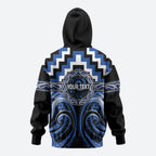 Aotearoa Ngati Ruanui Personalised Hoodie Maori Iwi Poutama Puhoro Tattoo