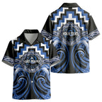 Aotearoa Ngati Ruanui Personalised Kid Hawaiian Shirt Maori Iwi Poutama Puhoro Tattoo